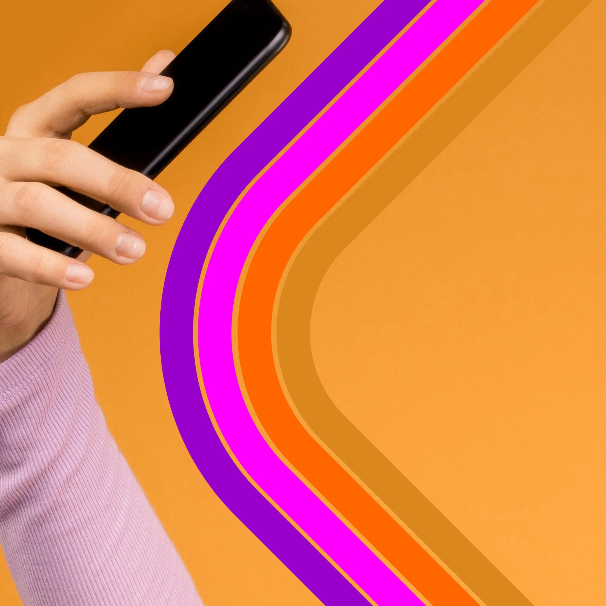 Holding a mobile phone handset